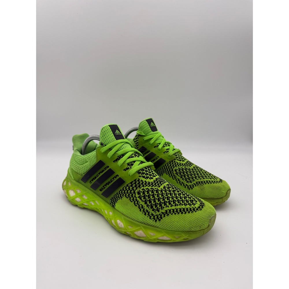 adidas Ultraboost Web DNA Solar Green Black White Volt H03812 Men Sz 9